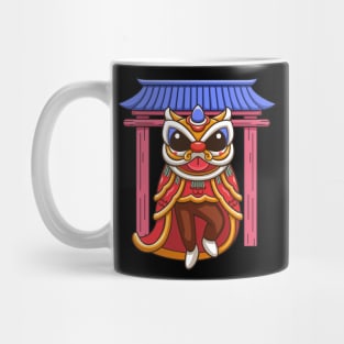 chinese year lion dance Mug